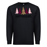 Black Happy Holidays Tree Premium Sweatshirt - Bettercallsaul