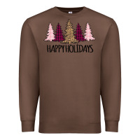 Chestnut Happy Holidays Tree Premium Sweatshirt - Bettercallsaul