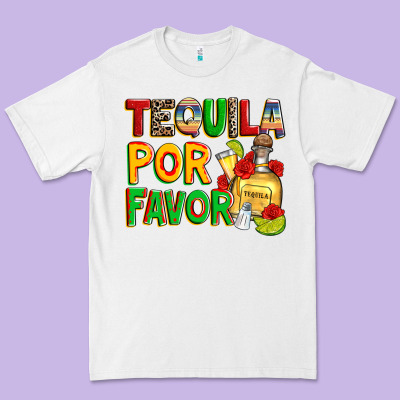 Tequila Por Favor Premium Tee Designed By Zillion Design Studio