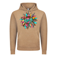 Vintage Coffee racing sunflower front Vintage Hoodie - AdoDesignShop