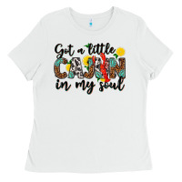 White got a little cajun in my soul Ladies Tee - texasbilliewilder