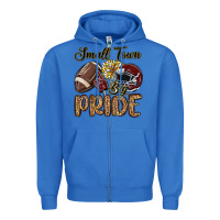 True Royal small town big pride maroon yellow Zipper Hoodie - MaliasSmallBusiness