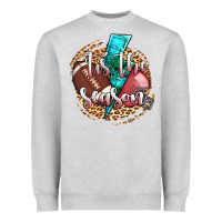 Heather Grey tis the season football helmet Heavyweight Sweatshirt - AdoDesignShop