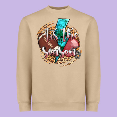 Tis The Season Football Helmet Heavyweight Sweatshirt Designed By Adodesignshop