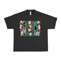 Pigment Black baseball serape cowhide turquoise leopard glitter  brushstrokes Urban Heavy Tee - Artiststas