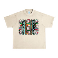 Sandshell baseball serape cowhide turquoise leopard glitter  brushstrokes Urban Heavy Tee - Artiststas