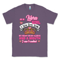 Lavender As A Libra Girl I Was Born With My Heart On My Sleeve And A Mouth Classic Tee - Jasminsmagicworld