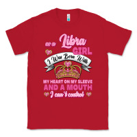 Red As A Libra Girl I Was Born With My Heart On My Sleeve And A Mouth Classic Tee - Jasminsmagicworld