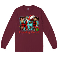 Burgundy christmas rt respiratory therapist Long Sleeve Tee - JahusDesignShop