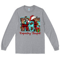 Heather Grey christmas rt respiratory therapist Long Sleeve Tee - JahusDesignShop