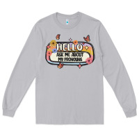 Moon Dust ask me about my pronouns Long Sleeve Tee - MaliasSmallBusiness