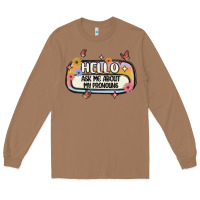 Toasted Coconut ask me about my pronouns Long Sleeve Tee - MaliasSmallBusiness