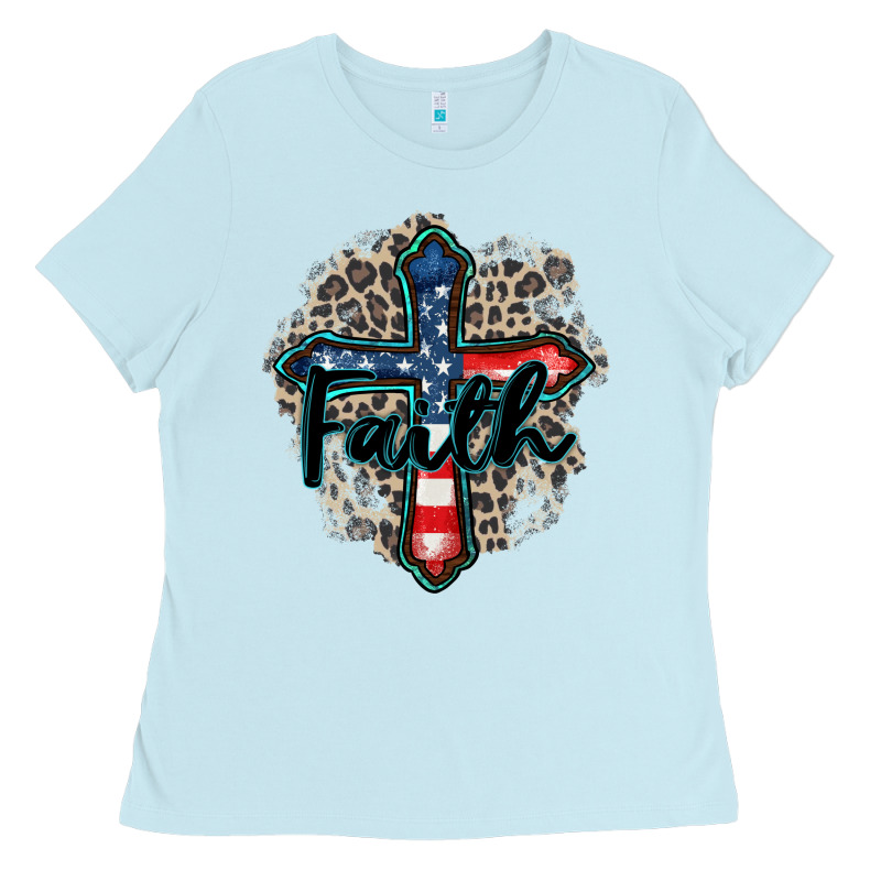 Faith Usa Ladies Tee by Zillion Design Studio | Teevron
