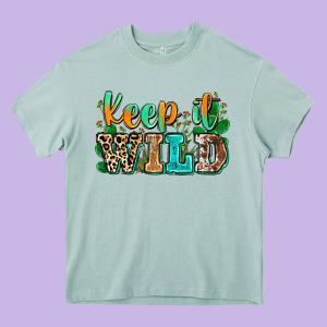 Keep It Wild Heavy Core Tee Designed By Zillion Design Studio