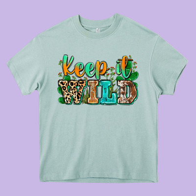 Keep It Wild Heavy Core Tee Designed By Zillion Design Studio