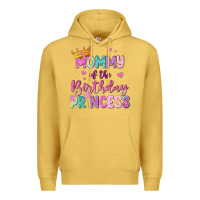 Antique Gold mommy of the birthday princess Premium Hoodie - NancyCooperArtShop