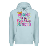 Blue Mist mommy of the birthday princess Premium Hoodie - NancyCooperArtShop