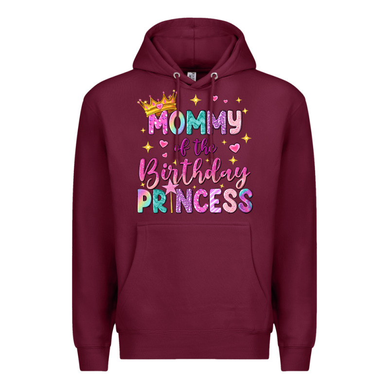 Mommy Of The Birthday Princess Premium Hoodie by NancyCooperArtShop | Teevron