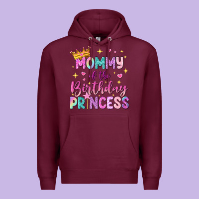 Mommy Of The Birthday Princess Premium Hoodie Designed By Nancycooperartshop