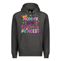 Charcoal Heather mommy of the birthday princess Premium Hoodie - NancyCooperArtShop