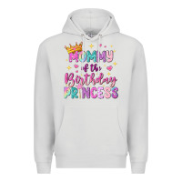 Dove Grey mommy of the birthday princess Premium Hoodie - NancyCooperArtShop