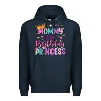 Navy mommy of the birthday princess Premium Hoodie - NancyCooperArtShop