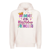 Pale Pink mommy of the birthday princess Premium Hoodie - NancyCooperArtShop