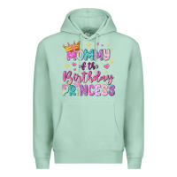 Seafoam mommy of the birthday princess Premium Hoodie - NancyCooperArtShop