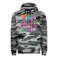 Slate Camo mommy of the birthday princess Premium Hoodie - NancyCooperArtShop
