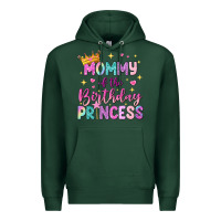 Sports Green mommy of the birthday princess Premium Hoodie - NancyCooperArtShop