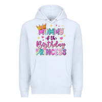 White mommy of the birthday princess Premium Hoodie - NancyCooperArtShop