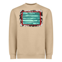 Mushroom cowhide bandana wood background Heavyweight Sweatshirt - AdoDesignShop
