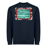 Navy cowhide bandana wood background Heavyweight Sweatshirt - AdoDesignShop