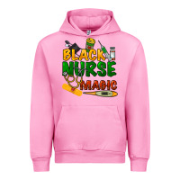 Fuchsia Pink Black Nurse magic Urban Hoodie - HowdyJamesFarm