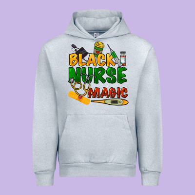 Black Nurse Magic Urban Hoodie Designed By Howdyjamesfarm