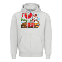 Dove Grey i love being a gigi Zipper Hoodie - MaliasSmallBusiness
