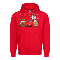 Red i love being a gigi Zipper Hoodie - MaliasSmallBusiness