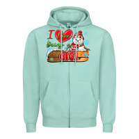 Seafoam i love being a gigi Zipper Hoodie - MaliasSmallBusiness