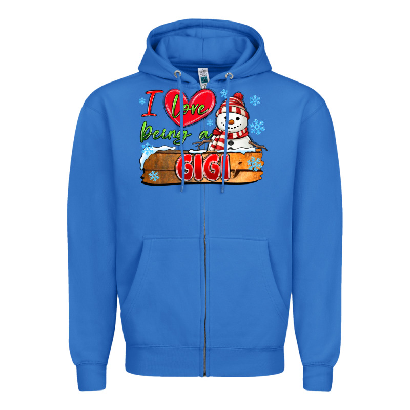 I Love Being A Gigi Zipper Hoodie by MaliasSmallBusiness | Teevron