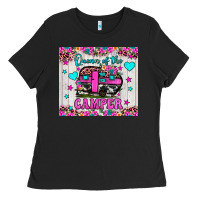 Black queen of the camper Ladies Tee - JahusDesignShop