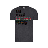 Vintage Black eat sleep latino repeat Vintage Tee - BundleAndBundleShop