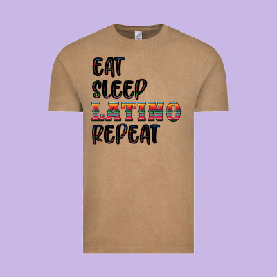 Eat Sleep Latino Repeat Vintage Tee Designed By Bundleandbundleshop