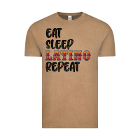 Vintage Coffee eat sleep latino repeat Vintage Tee - BundleAndBundleShop