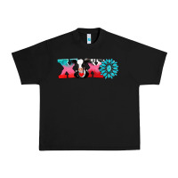 Black xoxo with cow Urban Heavy Tee - AdoDesignShop