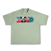 Oil Green xoxo with cow Urban Heavy Tee - AdoDesignShop