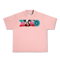 Salmon xoxo with cow Urban Heavy Tee - AdoDesignShop