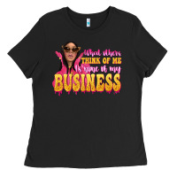 Black afro black boss lady Ladies Tee - texasbilliewilder