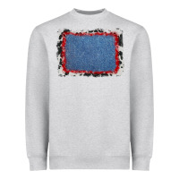 Cowhide Bandana Denim Background Heavyweight Sweatshirt | Teevron
