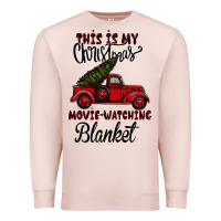 Pale Pink Christmas Movie Watching Blanket Premium Sweatshirt - Bettercallsaul