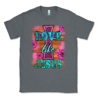 Charcoal Heather love like jesus Classic Tee - BarkalooDesign